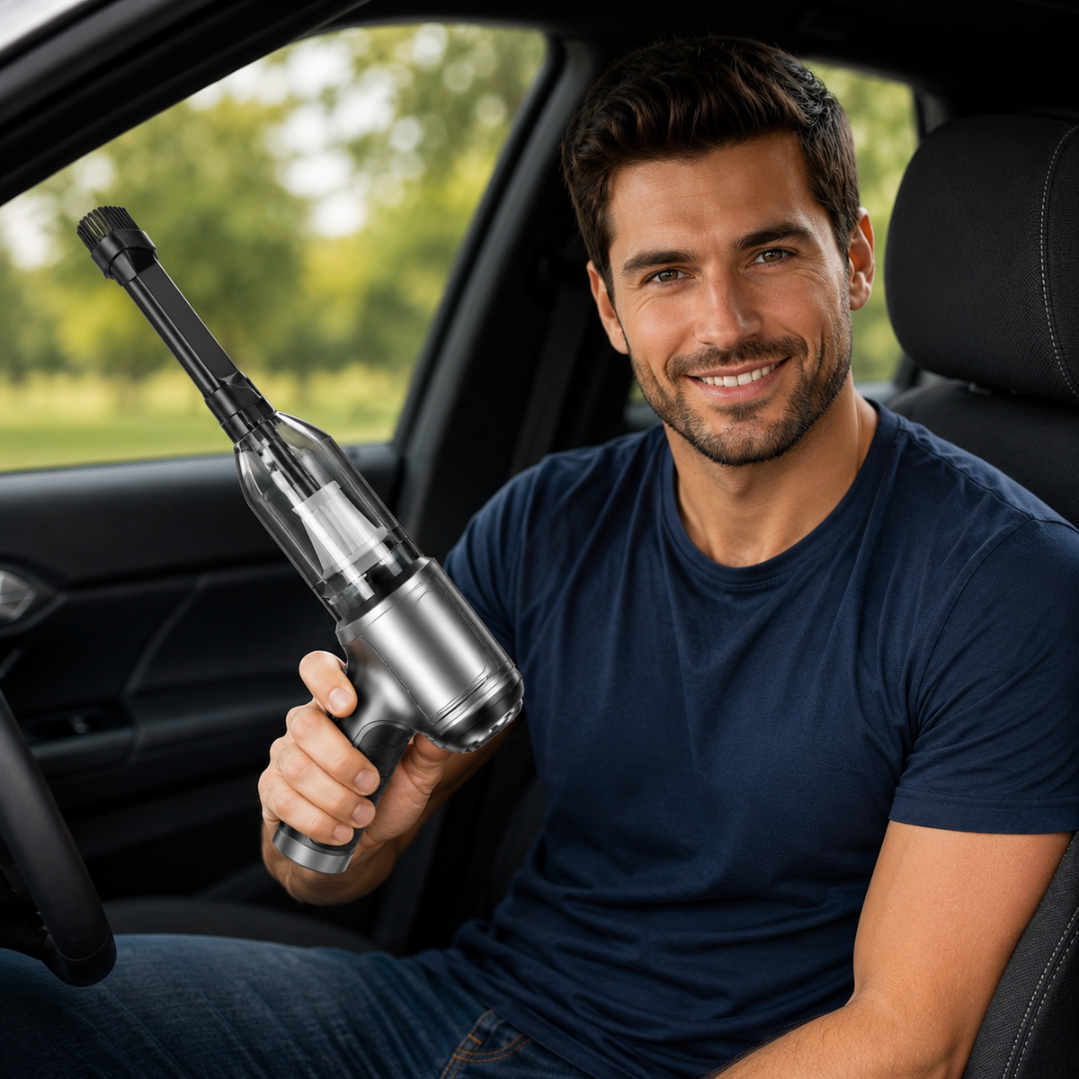 zzzzzzzzzzzz cordless handheld car vacuum cleaner™- cleans tight spaces blows away dust and inflates items
