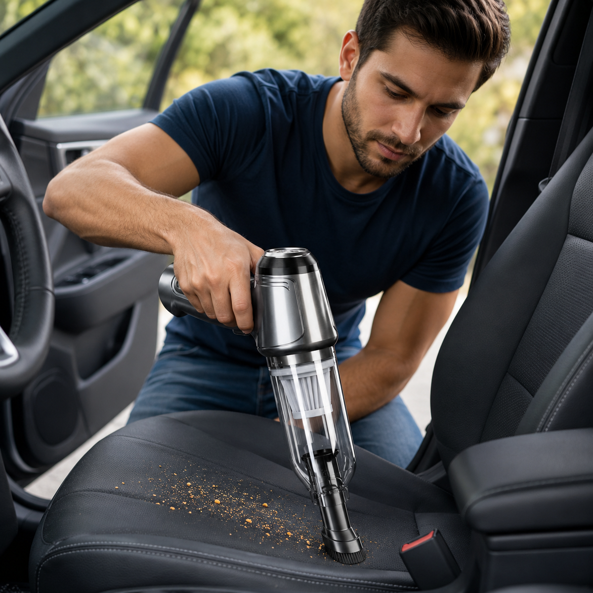 zzzzzzzzzzzz cordless handheld car vacuum cleaner™- cleans tight spaces blows away dust and inflates items