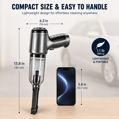 zzzzzzzzzzzz cordless handheld car vacuum cleaner™- cleans tight spaces blows away dust and inflates items