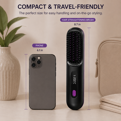 Silkora™- Heated Straightening Brush