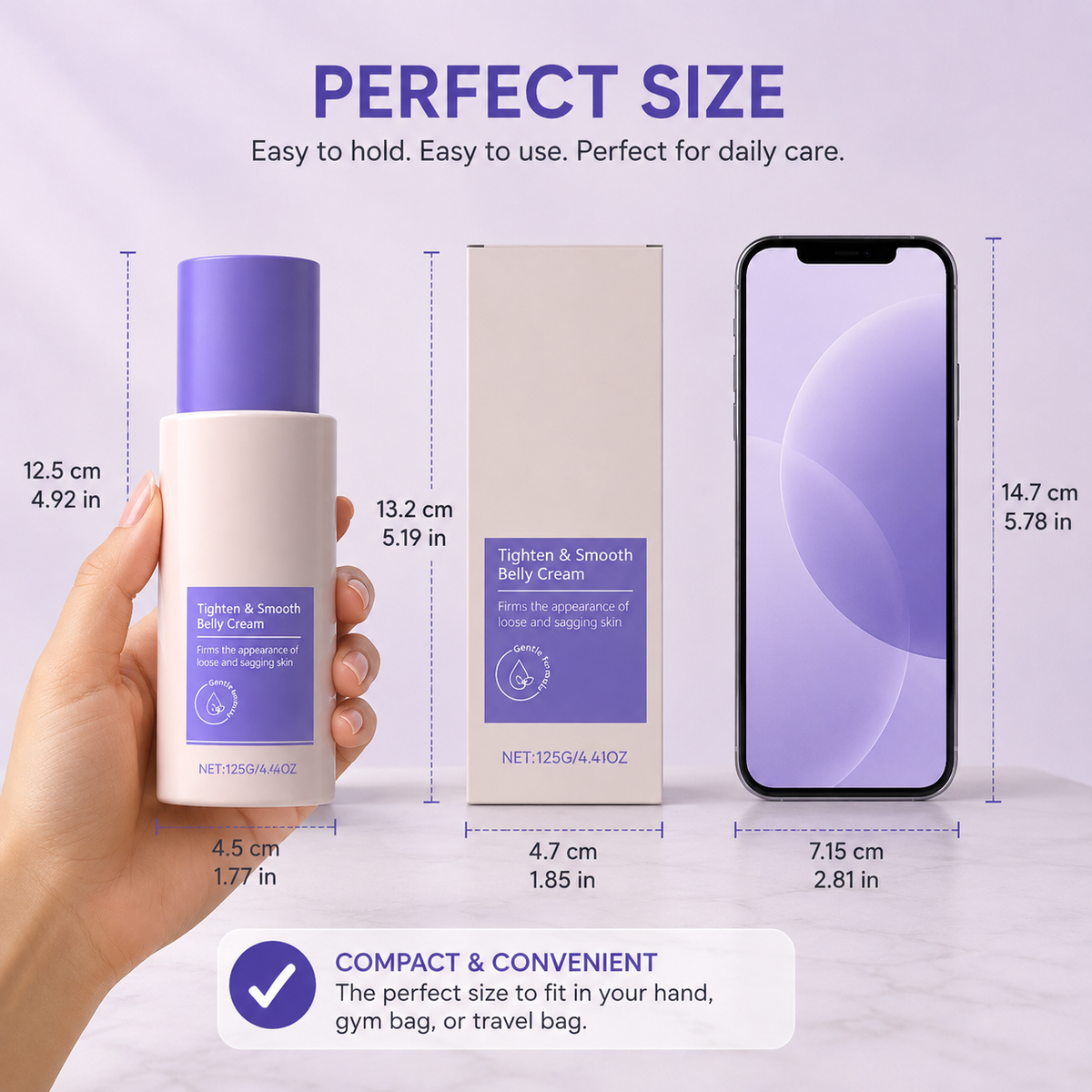 GoPure Tighten & Smooth Belly Cream™- skincare lotion designed to firm and tighten the look of loose