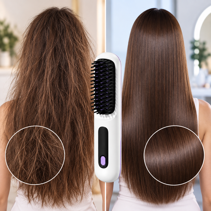 Silkora™- Heated Straightening Brush